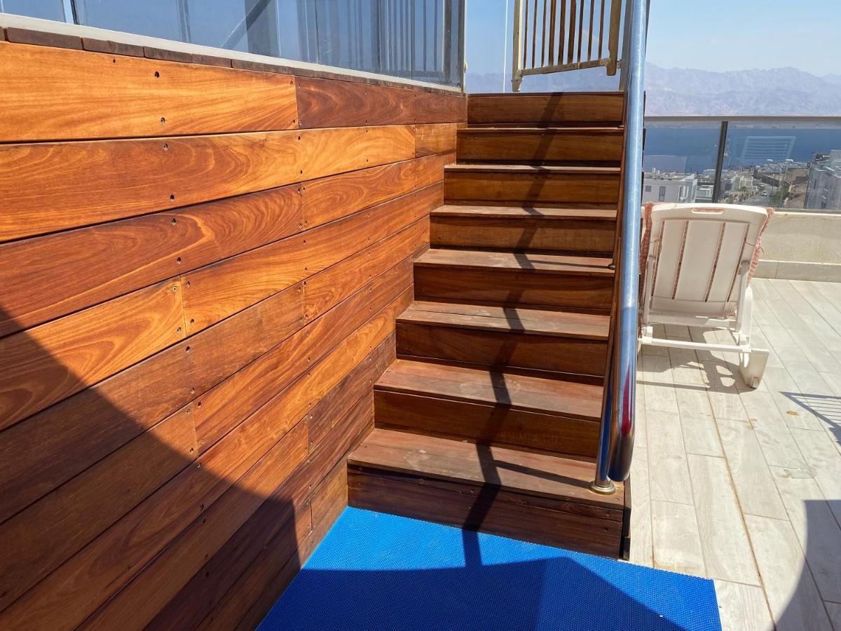 Stunning Penthouse With Sea Views And Private Heated Pool Lejlighed Eilat Eksteriør billede