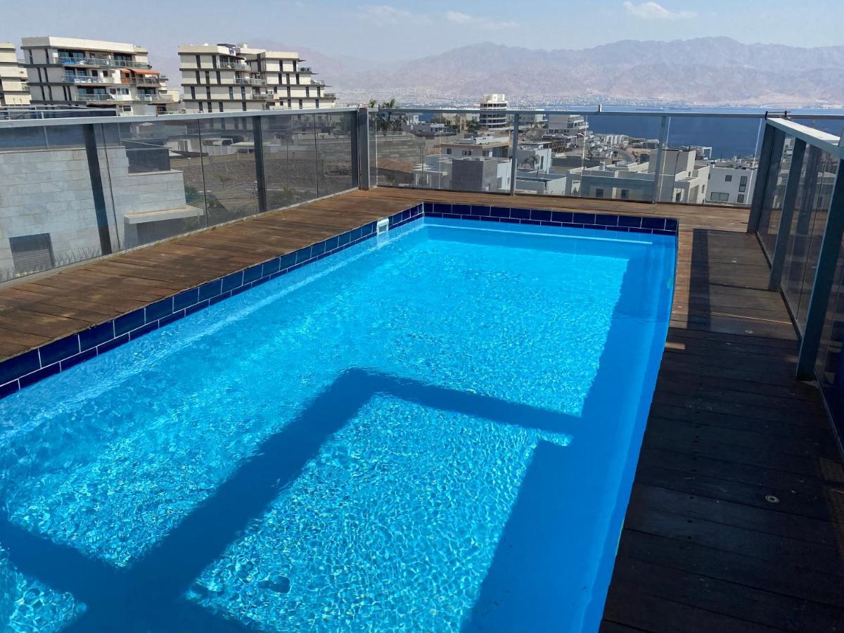 Stunning Penthouse With Sea Views And Private Heated Pool Lejlighed Eilat Eksteriør billede