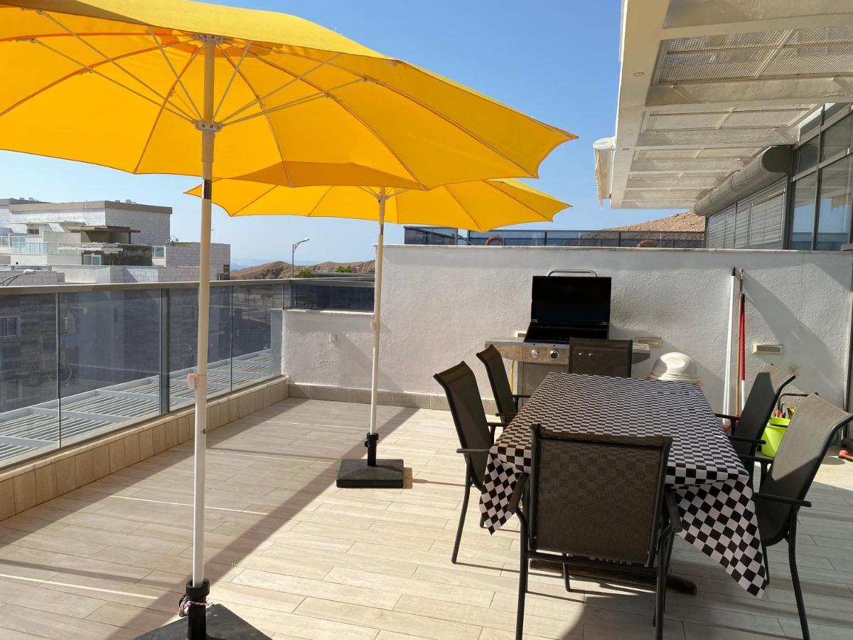 Stunning Penthouse With Sea Views And Private Heated Pool Lejlighed Eilat Eksteriør billede