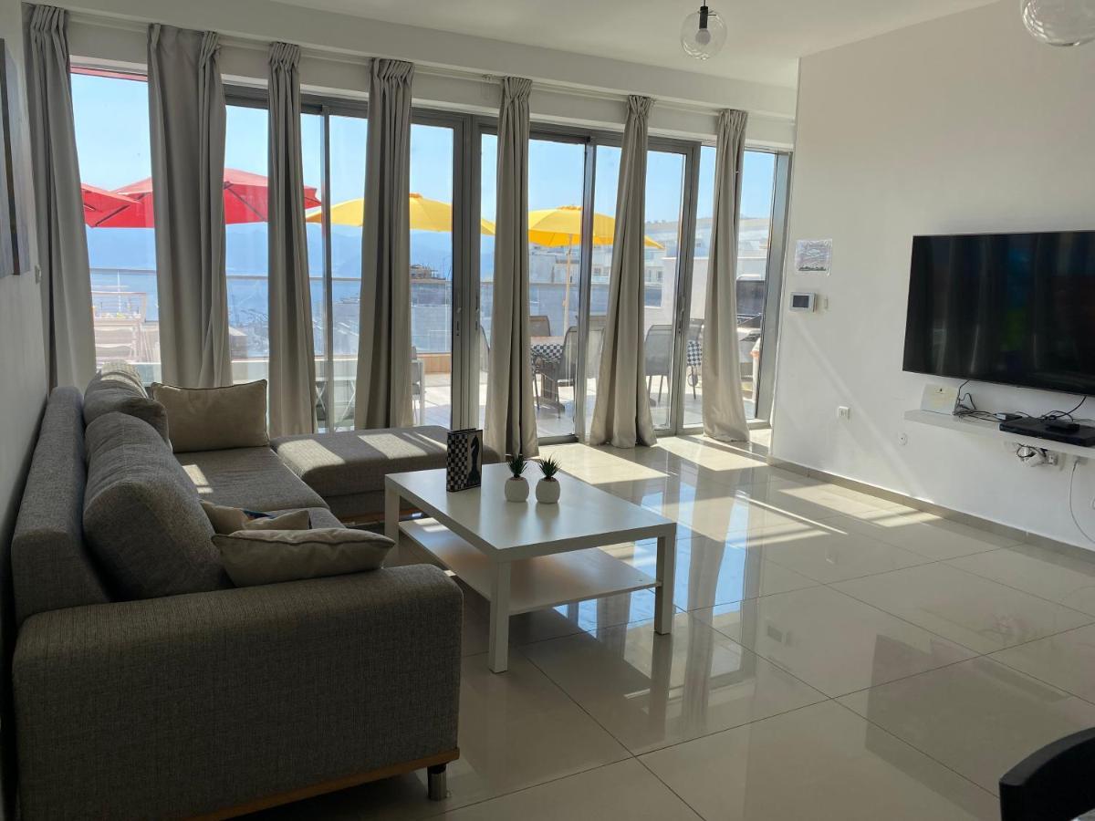 Stunning Penthouse With Sea Views And Private Heated Pool Lejlighed Eilat Eksteriør billede
