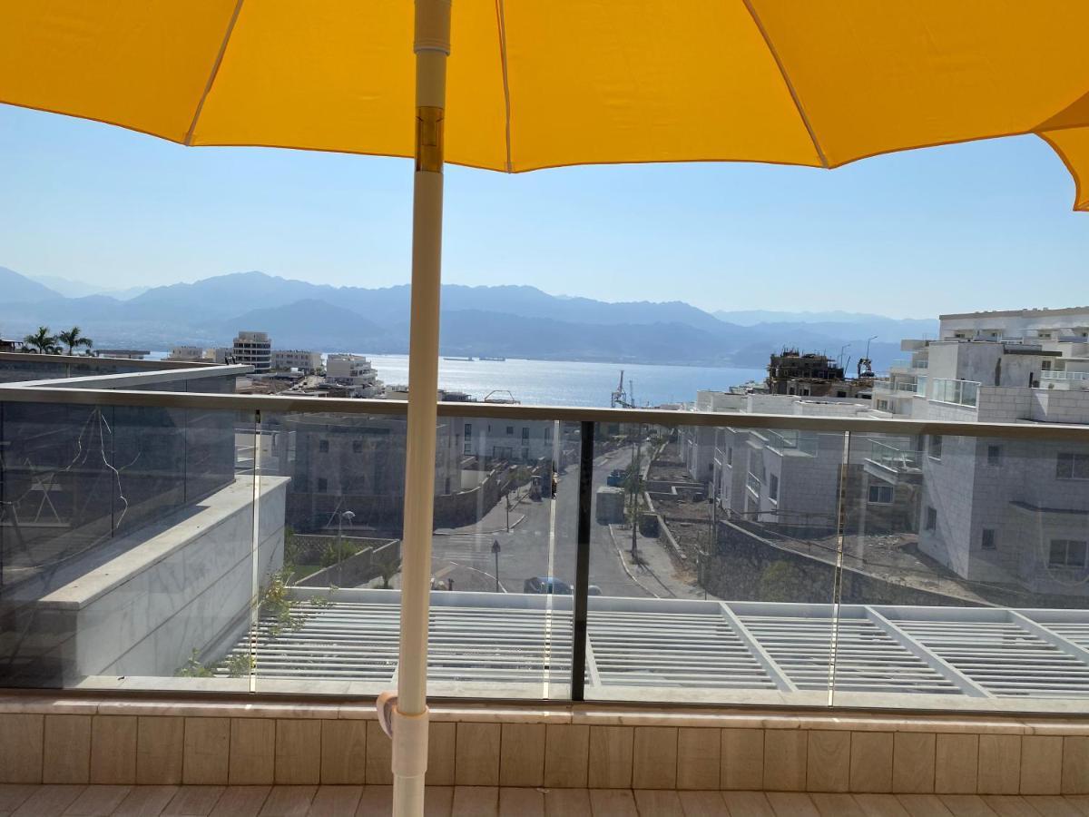 Stunning Penthouse With Sea Views And Private Heated Pool Lejlighed Eilat Eksteriør billede